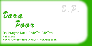 dora poor business card